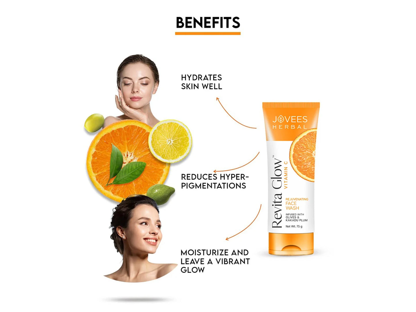 Jovees Revita Glow Vitamin C Face Wash 75ml in Sri Lanka