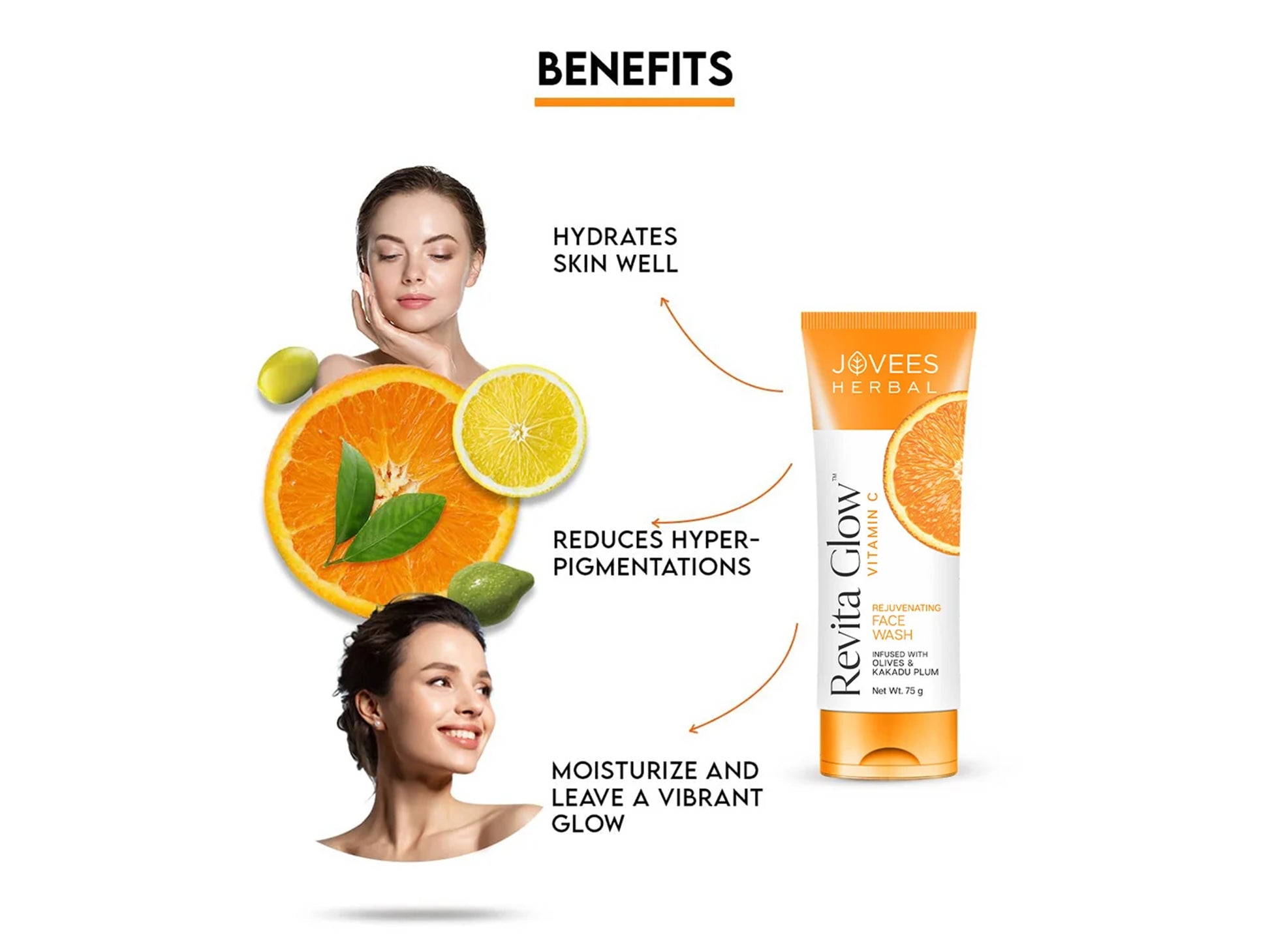 Jovees Revita Glow Vitamin C Face Wash 75ml in Sri Lanka