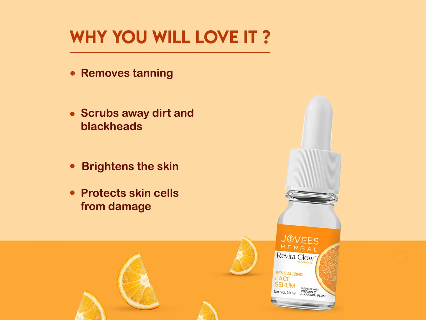 Jovees Herbal Revita Glow Vitamin C Face Serum 30ml in Sri Lanka