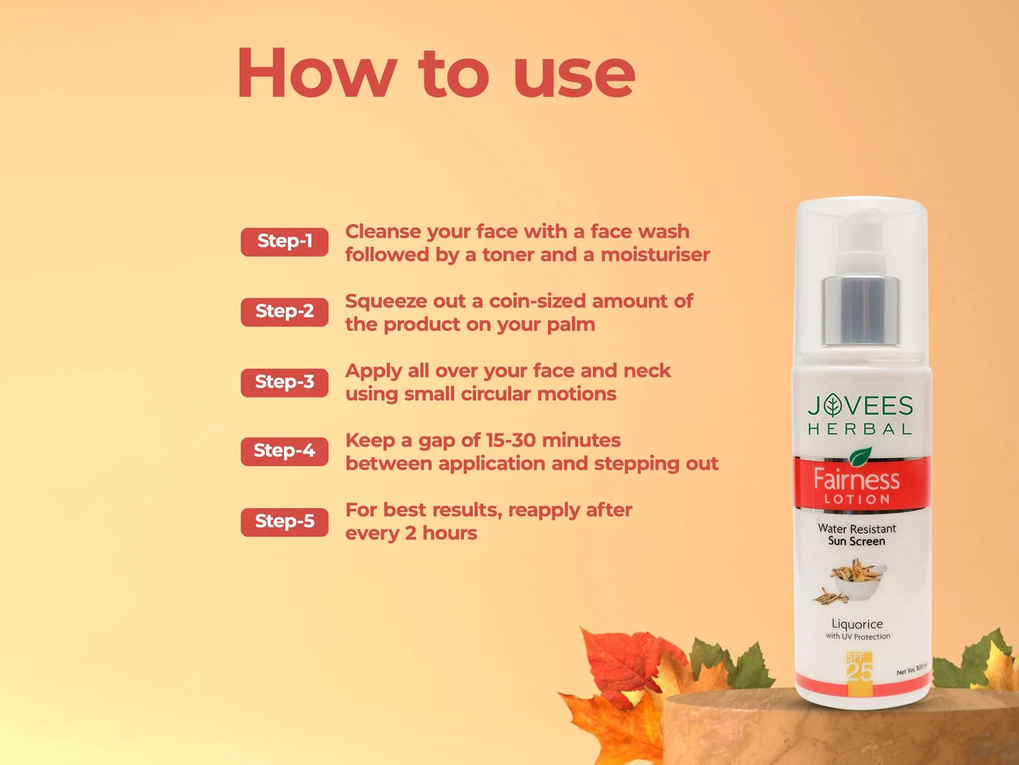 Jovees Sun Screen Fairness Lotion SPF 25+ 100ml