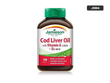 Jamieson Cod Liver Oil with Vitamins A and D3 100 Softgels in Sri Lanka