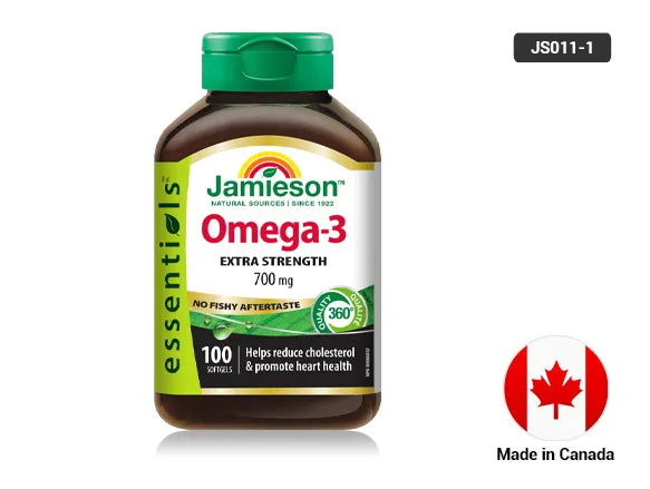 Jamieson Omega-3 Extra Strength 700mg No Fishy Aftertaste 100 Softgels in Sri Lanka