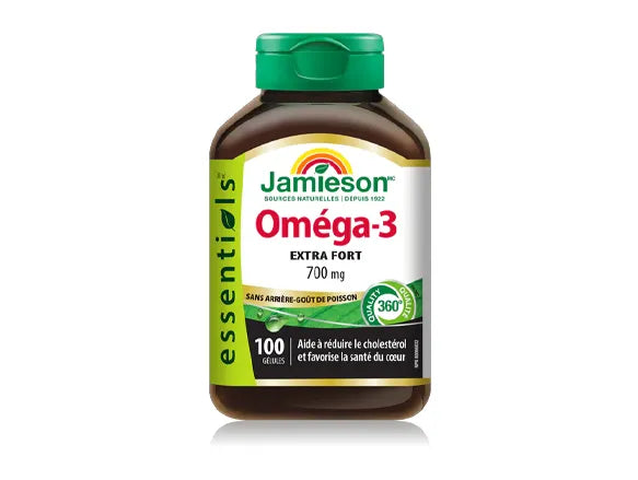 Jamieson Omega-3 Extra Strength 700mg No Fishy Aftertaste 100 Softgels in Sri Lanka