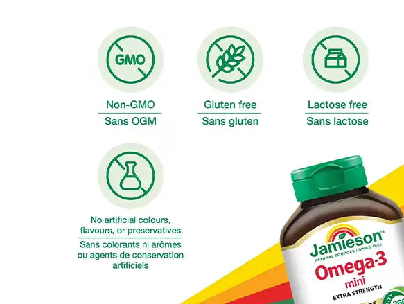 Jamieson Extra Strength Omega-3 Mini, 200 softgels in Sri Lanka
