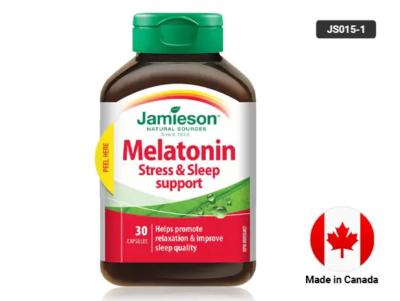 Jamieson Melatonin Stress & Sleep Support 30 Capsules