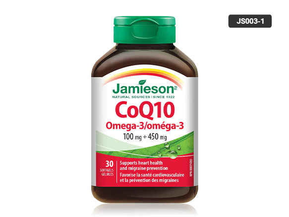 Jamieson CoQ10 100mg with Omega-3 450mg 30 Softgels in Sri Lanka 