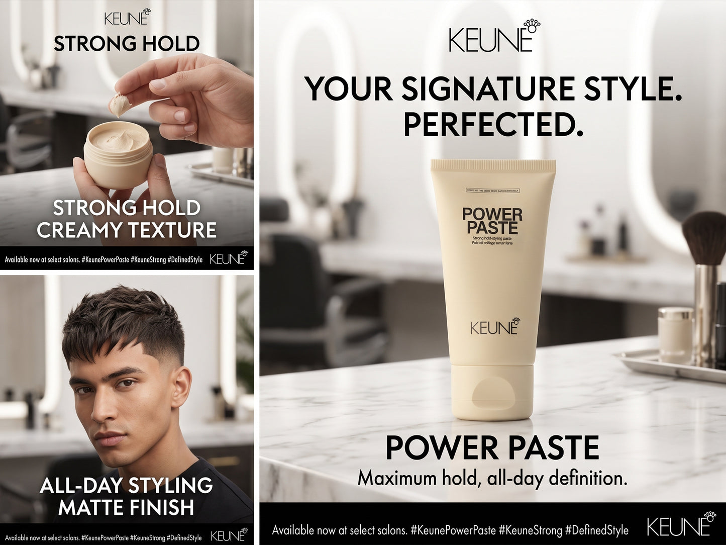 Keune Strong Hold Hair Paste Matte Travel 50ml