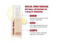 K-Secret Seoul 1988 Retinal Liposome 2% + Black Ginseng 30ml in Sri Lanka