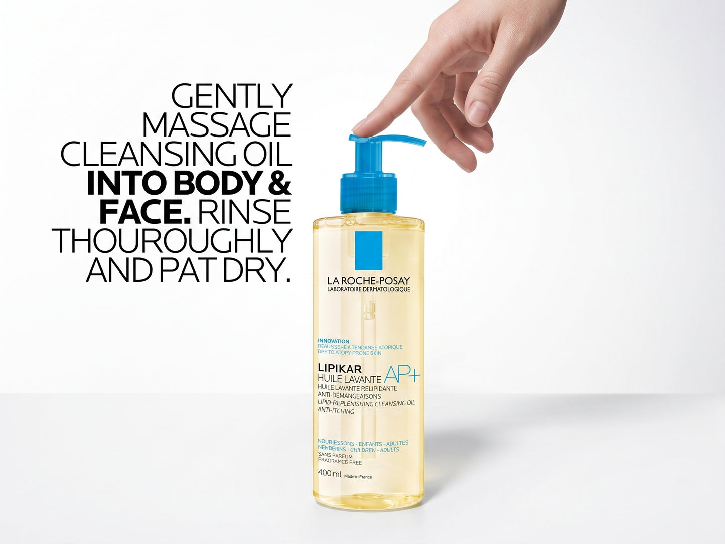La Roche Posay Lipikar AP+ Fragrance Free Cleansing Oil 400ml in Sri Lanka