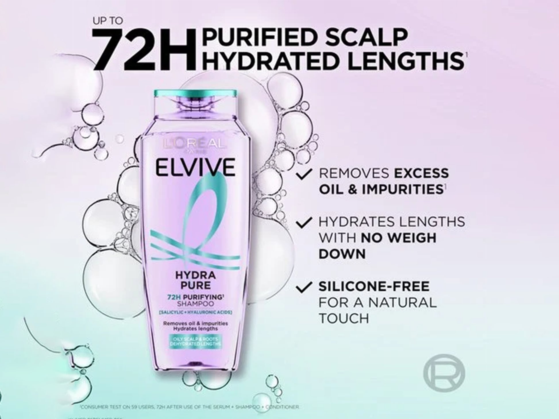 Loreal Elvive Hydra Pure 72H Purifying Shampoo 400ml in Sri Lanka