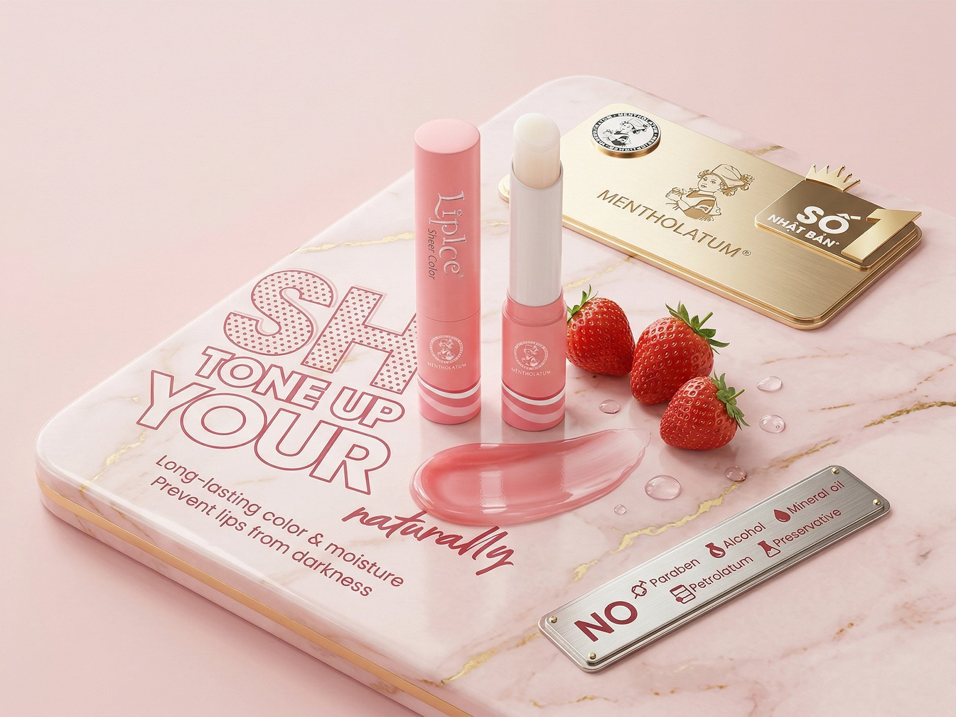 LipIce Sheer Color Strawberry Lip Balm 2.4g in Sri Lanka