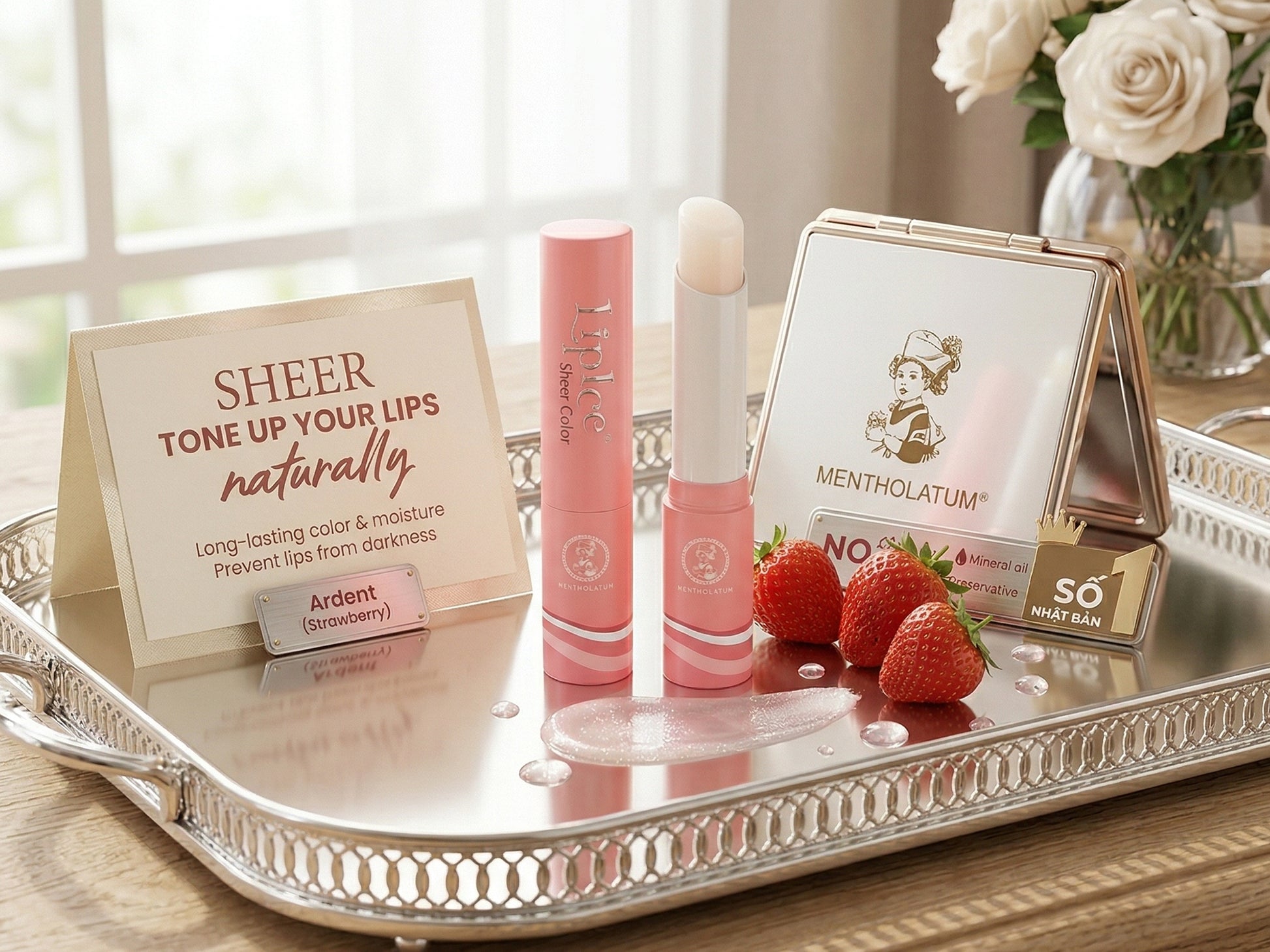LipIce Sheer Color Strawberry Lip Balm 2.4g in Sri Lanka