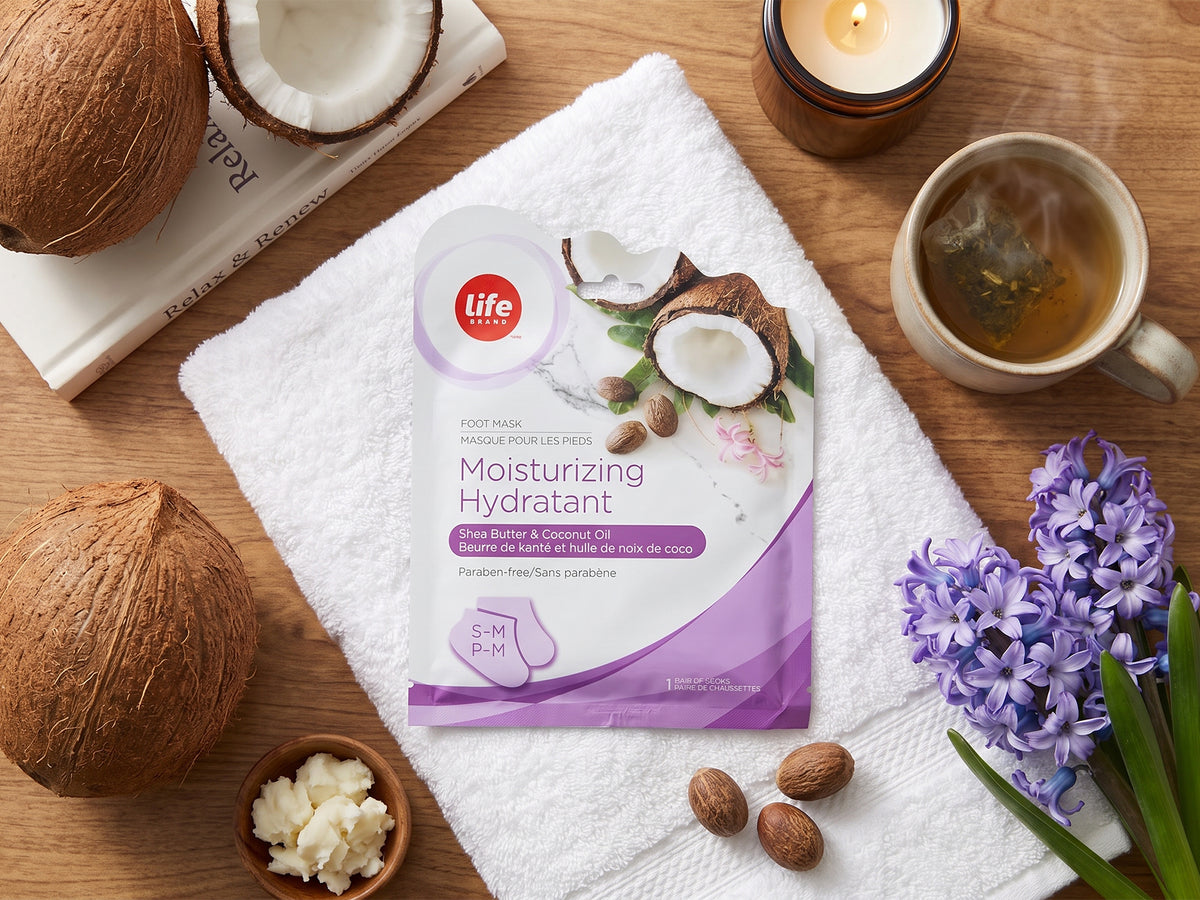 Life Brand Moisturizing Foot Masks Shea Butter Coconut Oil in Sri Lanka