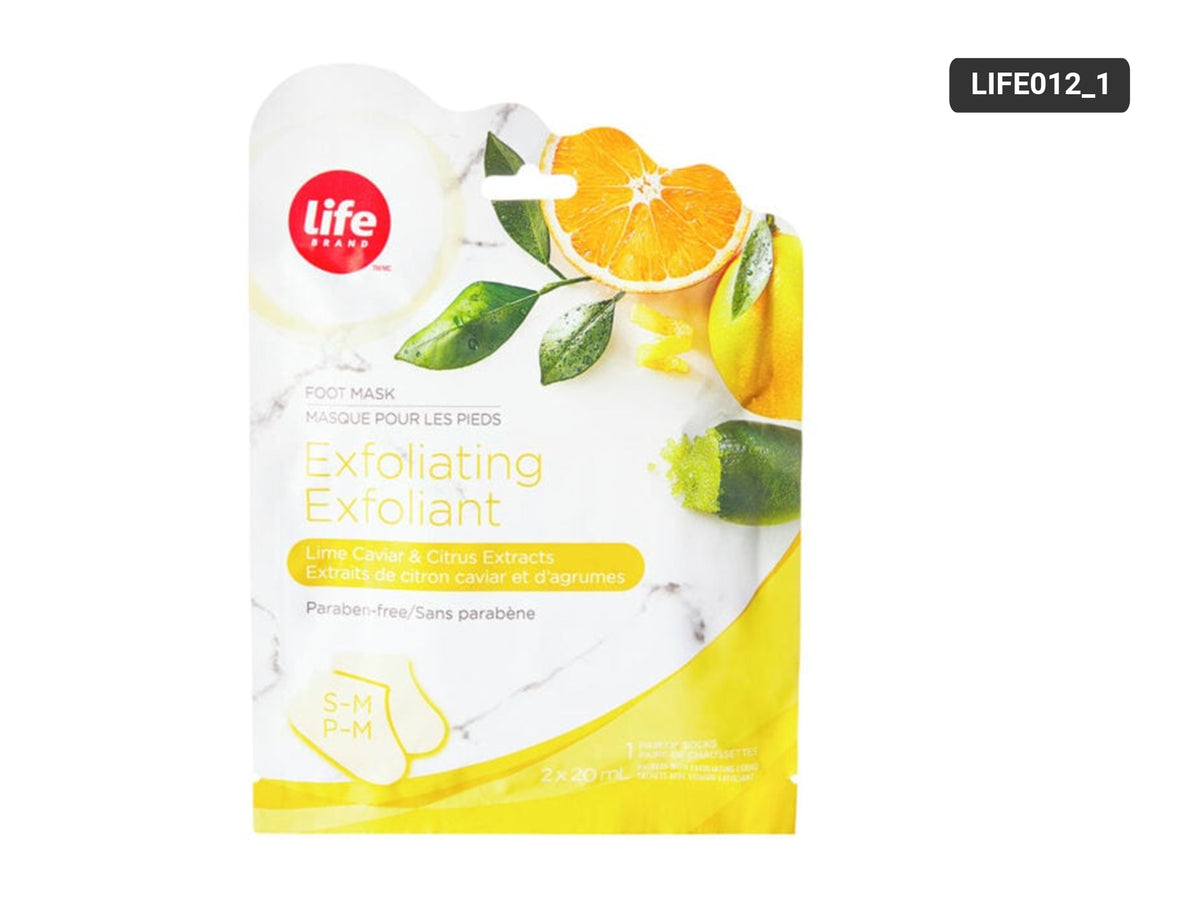 Life Brand Exfoliating Lime Caviar Citrus Foot Mask S-M in Sri Lanka