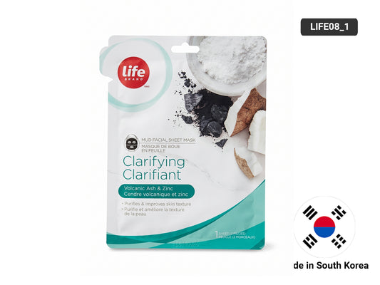 Life Brand Clarifying Mud Facial Sheet Mask with Volcanic Ash and Zinc in Sri Lanka