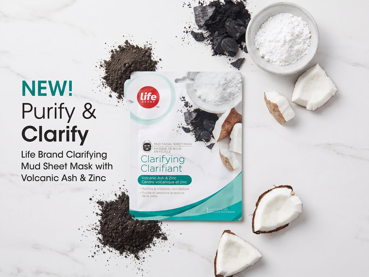 Life Brand Clarifying Mud Facial Sheet Mask with Volcanic Ash and Zinc in Sri Lanka