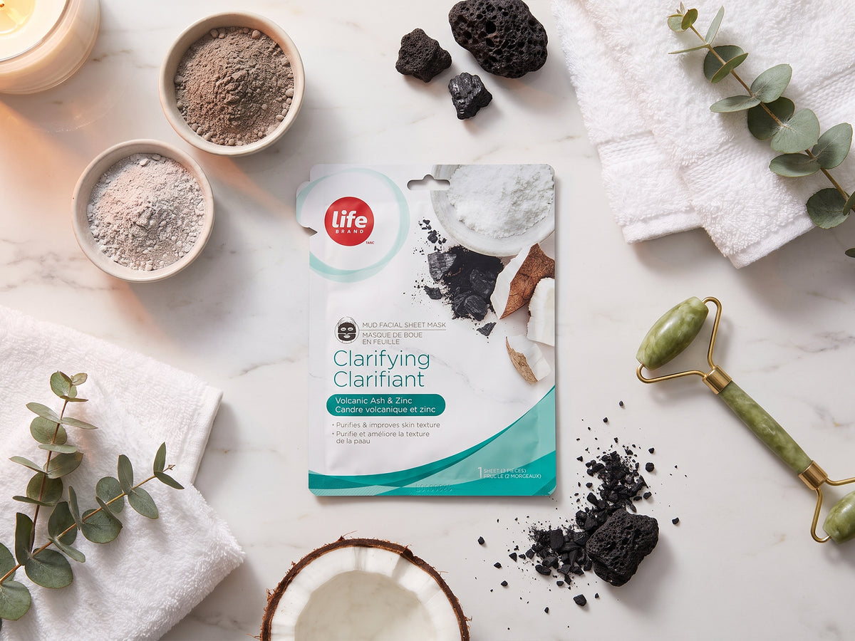Life Brand Clarifying Mud Facial Sheet Mask with Volcanic Ash and Zinc in Sri Lanka