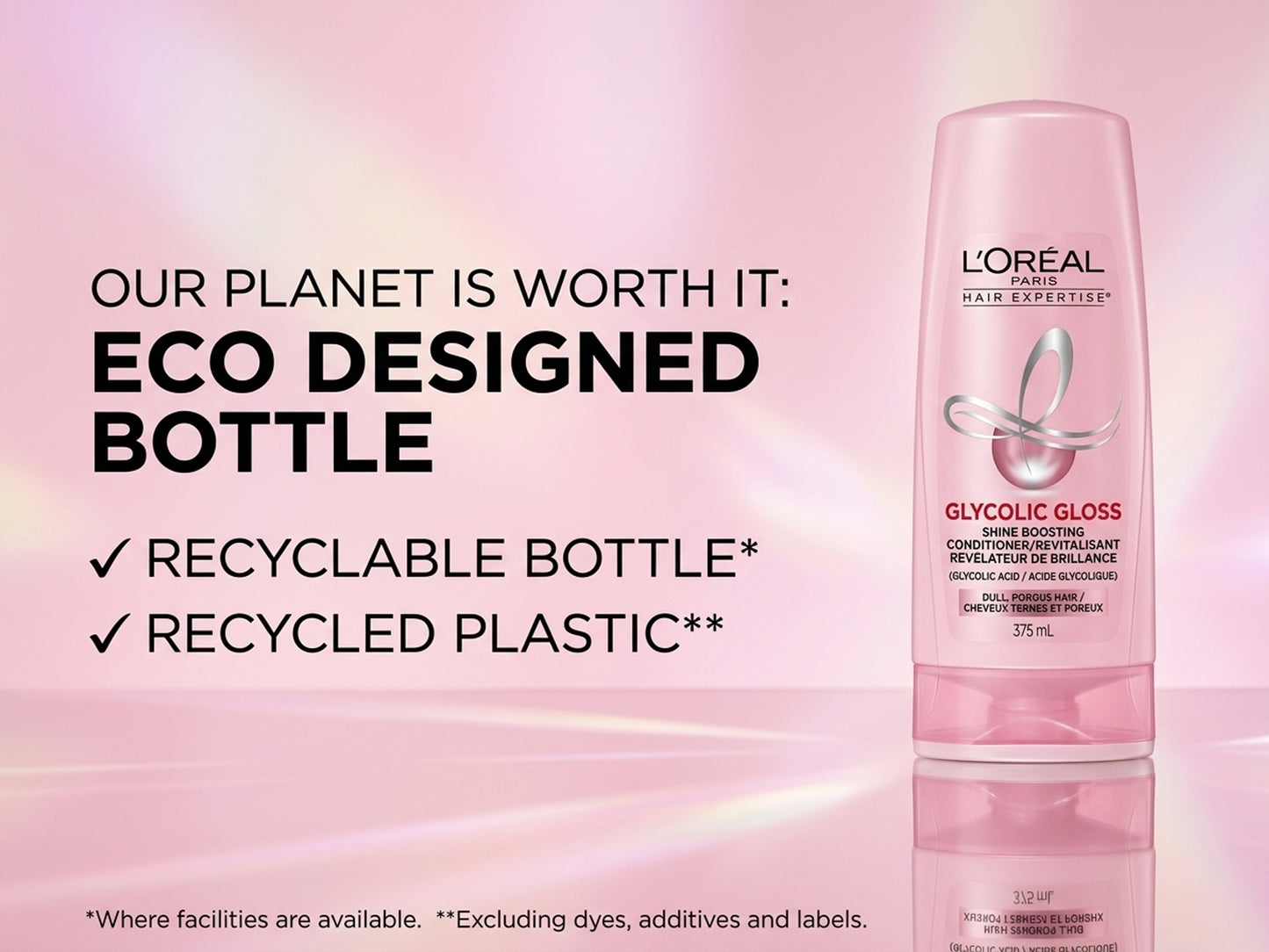 Loreal Paris Hair Expertise Glycolic Gloss Shine Boosting Conditioner 375ml in Sri Lanka