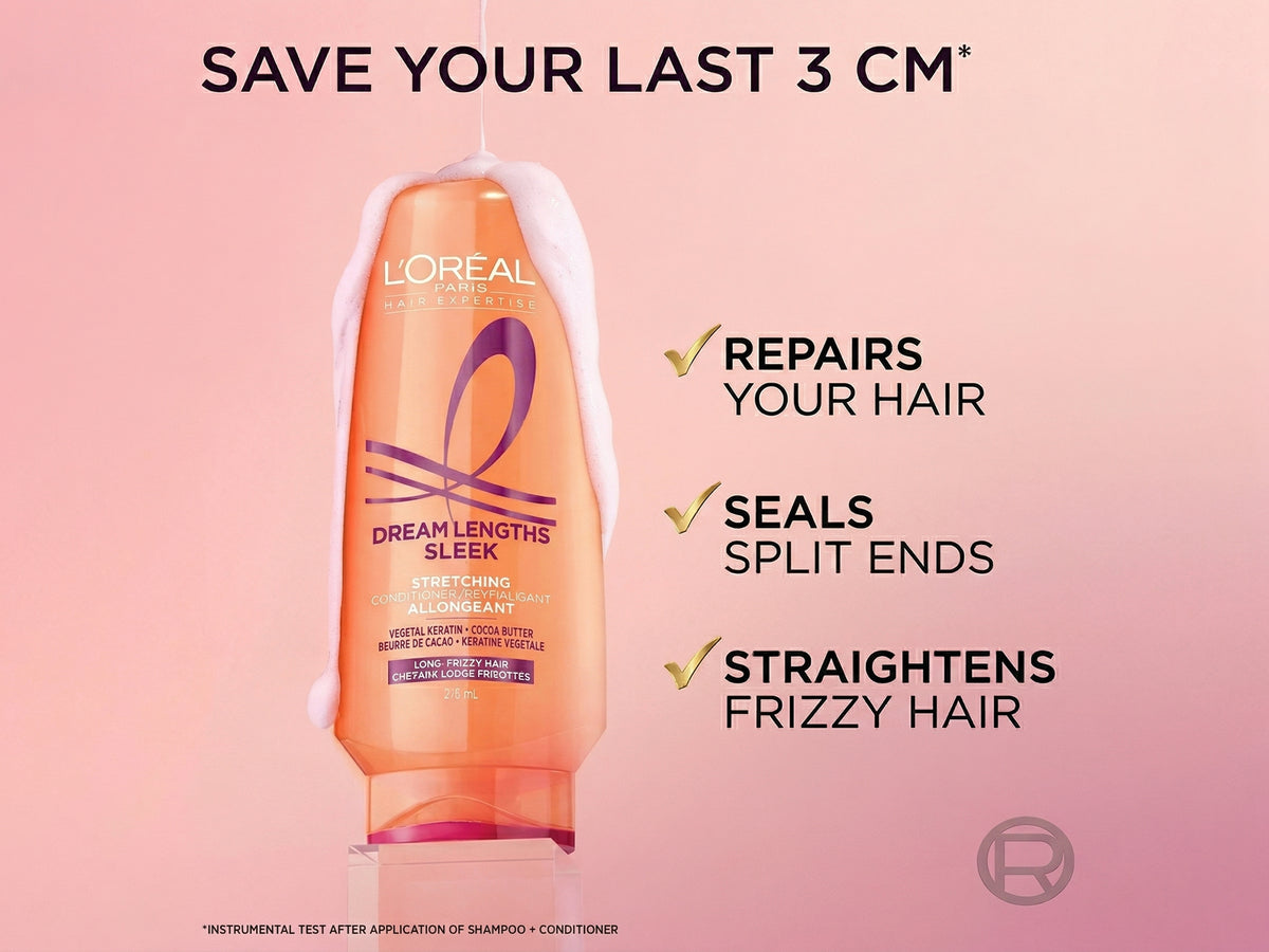 Loreal Paris Dream Lengths Sleek Stretching Conditioner 375ml in Sri Lanka