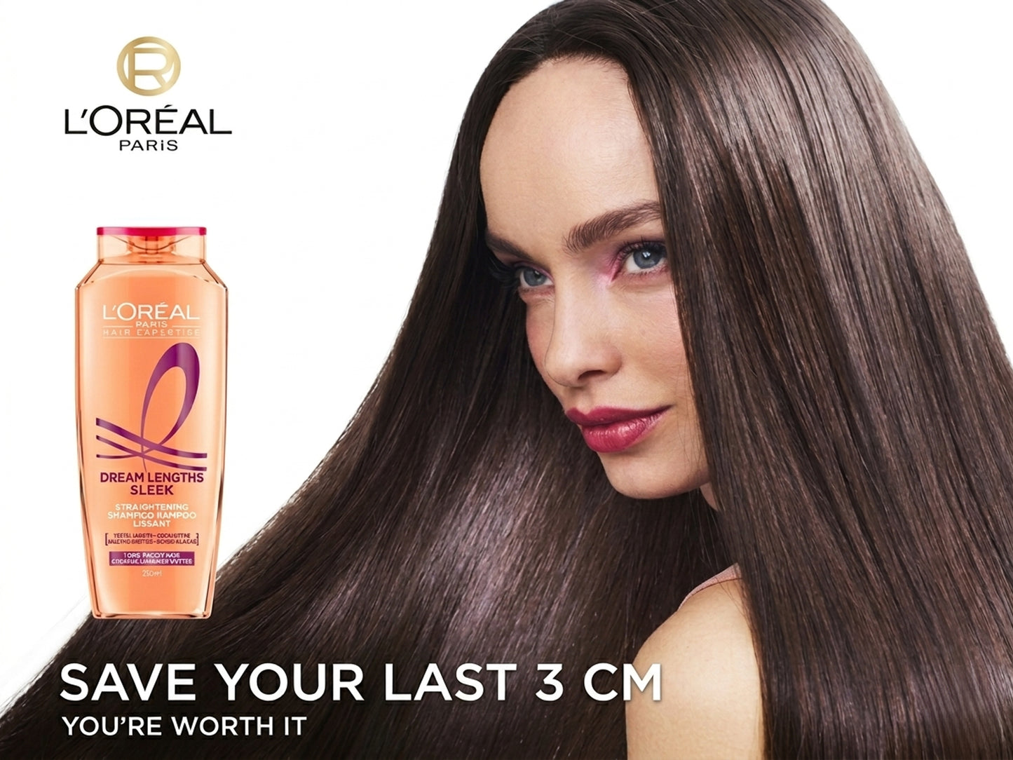 Loreal Paris Dream Lengths Sleek Straightening Shampoo 375ml in Sri Lanka