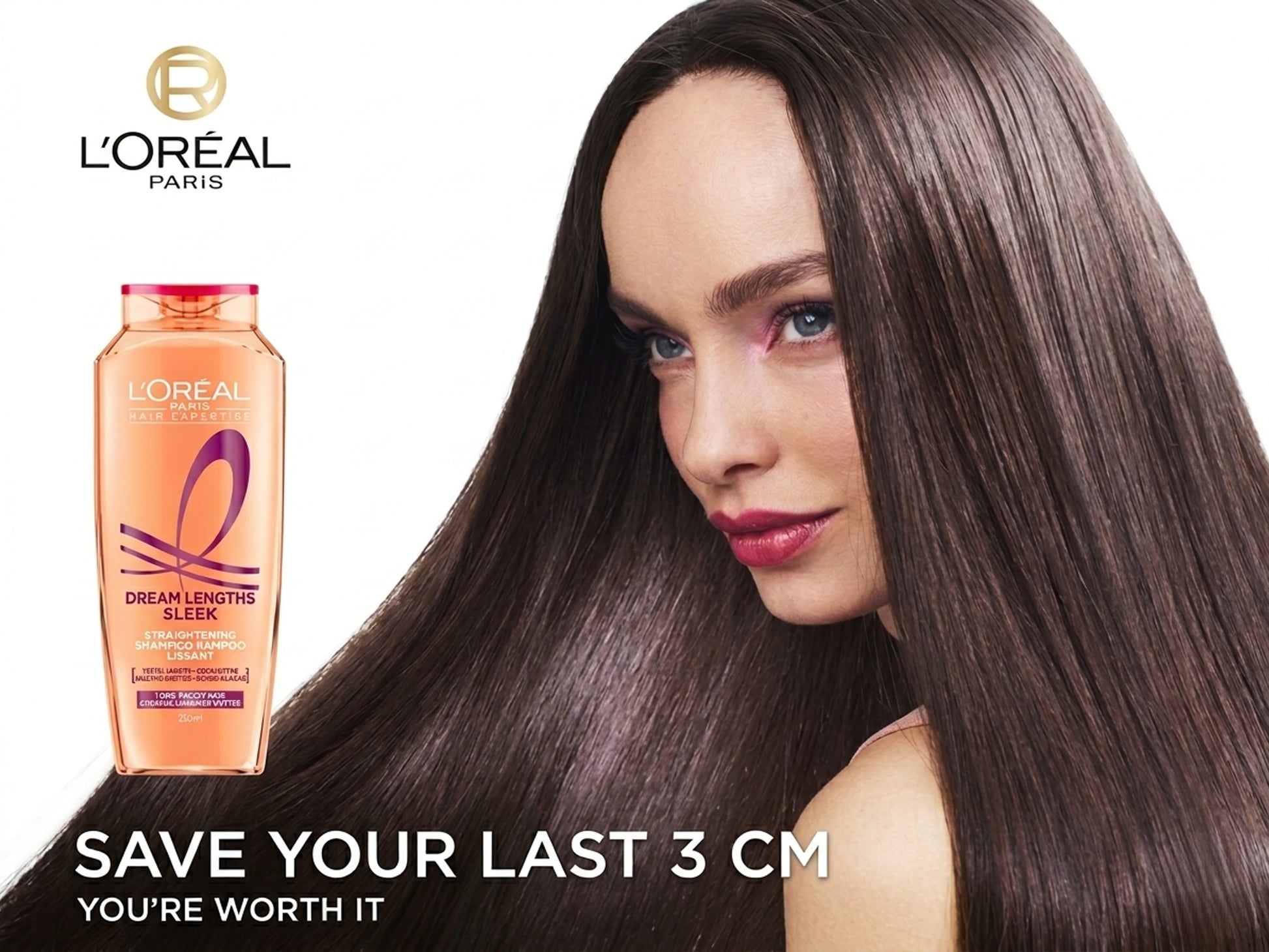 Loreal Paris Dream Lengths Sleek Straightening Shampoo 375ml in Sri Lanka