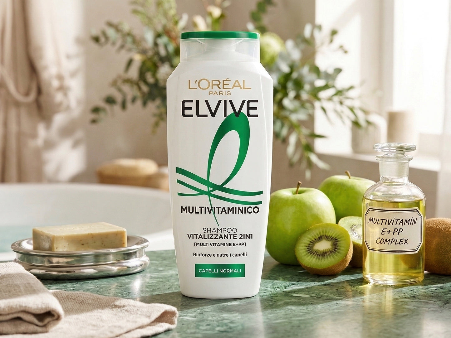 Loreal Paris Elvive Multivitaminico Vitalizzante 2 in 1 Shampoo 250ml
