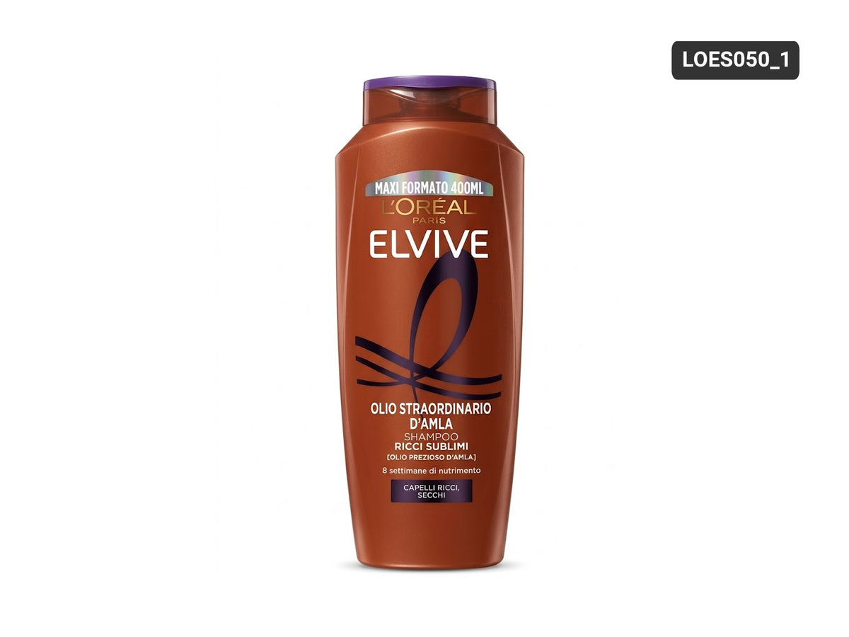 Loreal Elvive Extraordinary Oil Amla Shampoo 400ml for very dry curly hair, front view