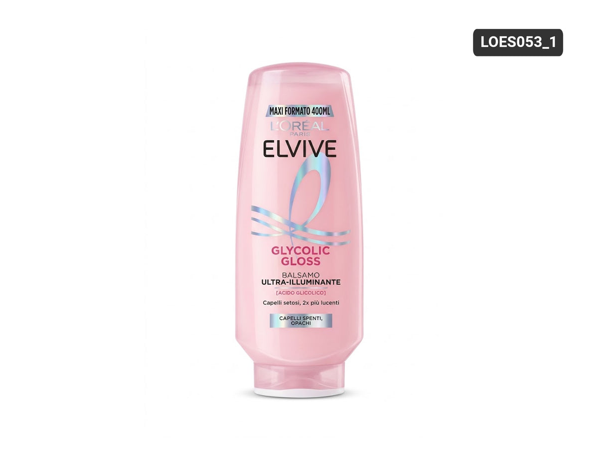 Loreal Elvive Glycolic Gloss Conditioner 400ml shine conditioner for dull hair - front view
