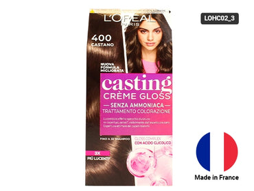 Loreal Casting Cream Gloss Hair Color - Braz Brown 400