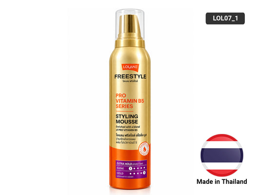 Lolane Pro Vitamin B5 Extra Hold Styling Mousse 220ml can front view