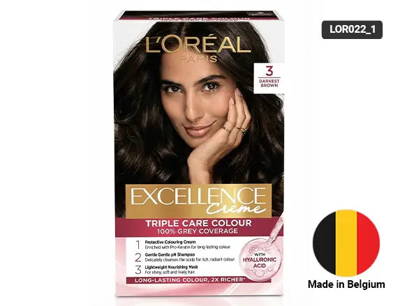 Loreal Excellence Creme Darkest Brown 3 Hair Dye
