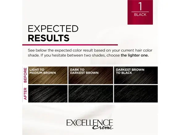 Loreal Excellence Creme Black 1 Hair Dye
