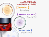 Loreal Revitalift Laser X3 Triple Action Anti-Aging Night Cream 50ml - FRANCE - 3600522480228