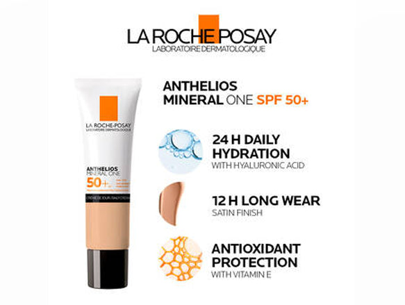La Roche-Posay Anthelios Mineral One SPF 50+ 04 Brown Tinted Face Sunscreen 30ml - FRANCE in Sri Lanka
