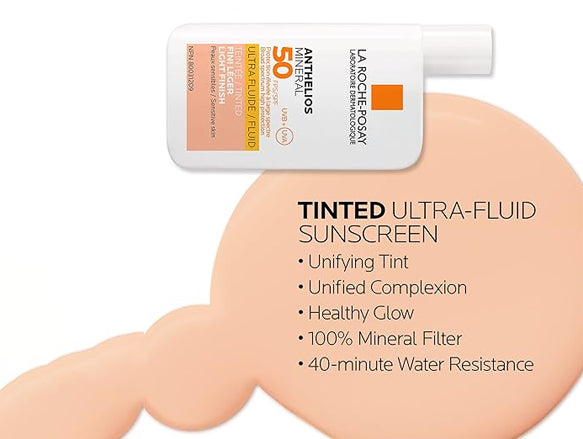 La Roche-Posay Anthelios Mineral Tinted Ultra Fluid SPF 50 Facial Sunscreen 50ml - FRANCE in Sri Lanka