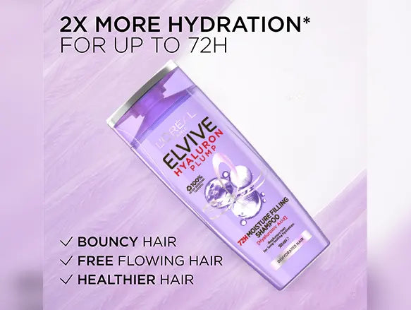 Loreal Elvive Hyaluron Plump Moisture Filling Shampoo 300ml - FRANCE in Sri Lanka