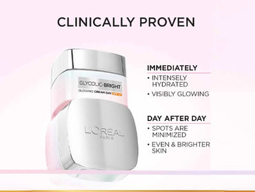 Loreal Glycolic Bright Glowing Day Cream SPF17 50ml - INDONESIA in Sri Lanka
