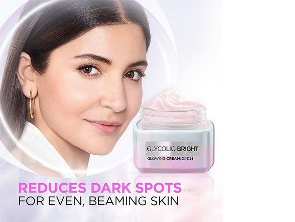 Loreal Glycolic Bright Glowing Night Cream 50ml - INDONESIA in Sri Lanka
