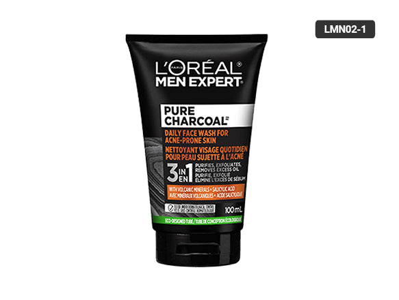 Loreal Men Expert Pure Charcoal 3 in 1 Face Wash 100ml in Sri Lanka 