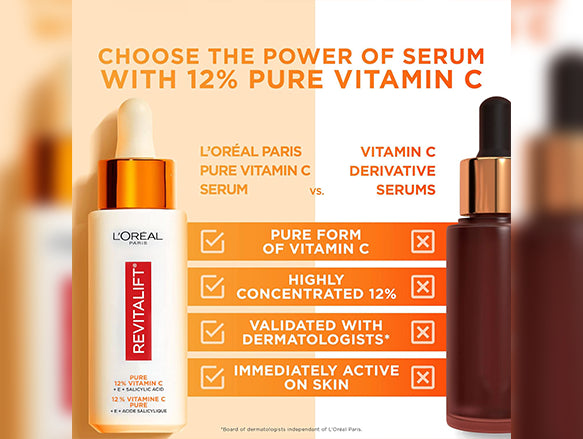 Loreal Revitalift 12% Pure Vitamin C Serum 30ml - CANADA in Sri Lanka
