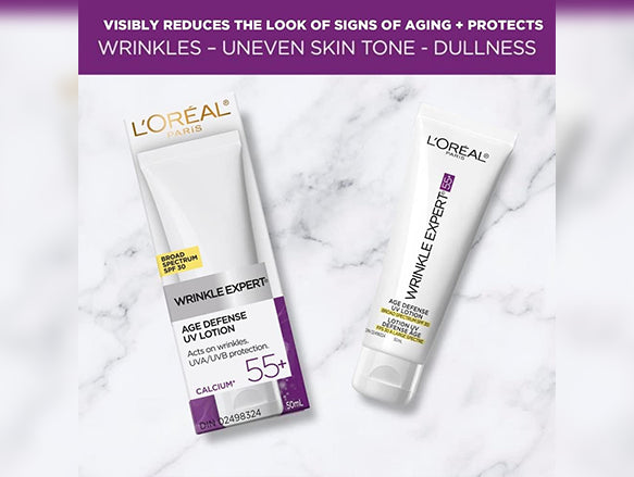 Loreal Wrinkle Expert Age Defense UV Lotion 55+ 50ml - CANADA in Sri Lanka