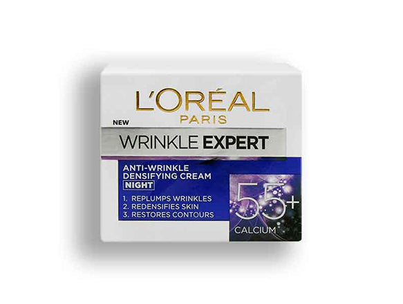 Loreal Wrinkle Expert Anti-Wrinkle Night Cream 55+ 50ml in Sri Lanka