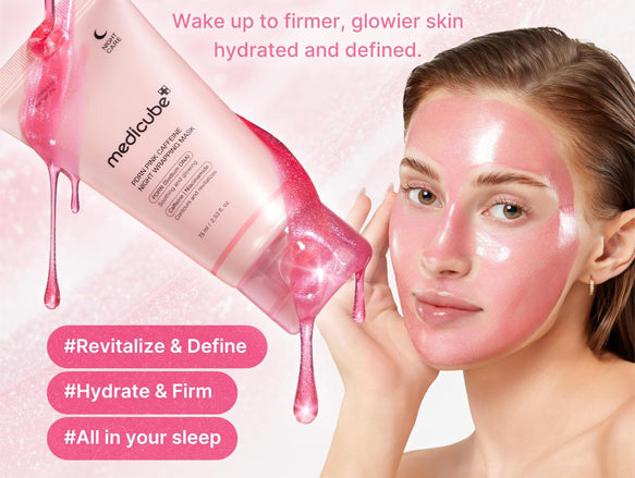 Medicube PDRN Pink Caffeine Night Wrapping Mask 75ml