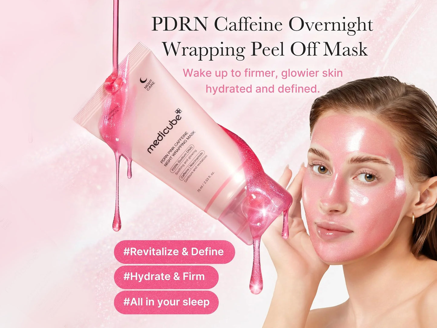 Medicube PDRN Pink Caffeine Night Wrapping Mask 75ml in Sri Lanka