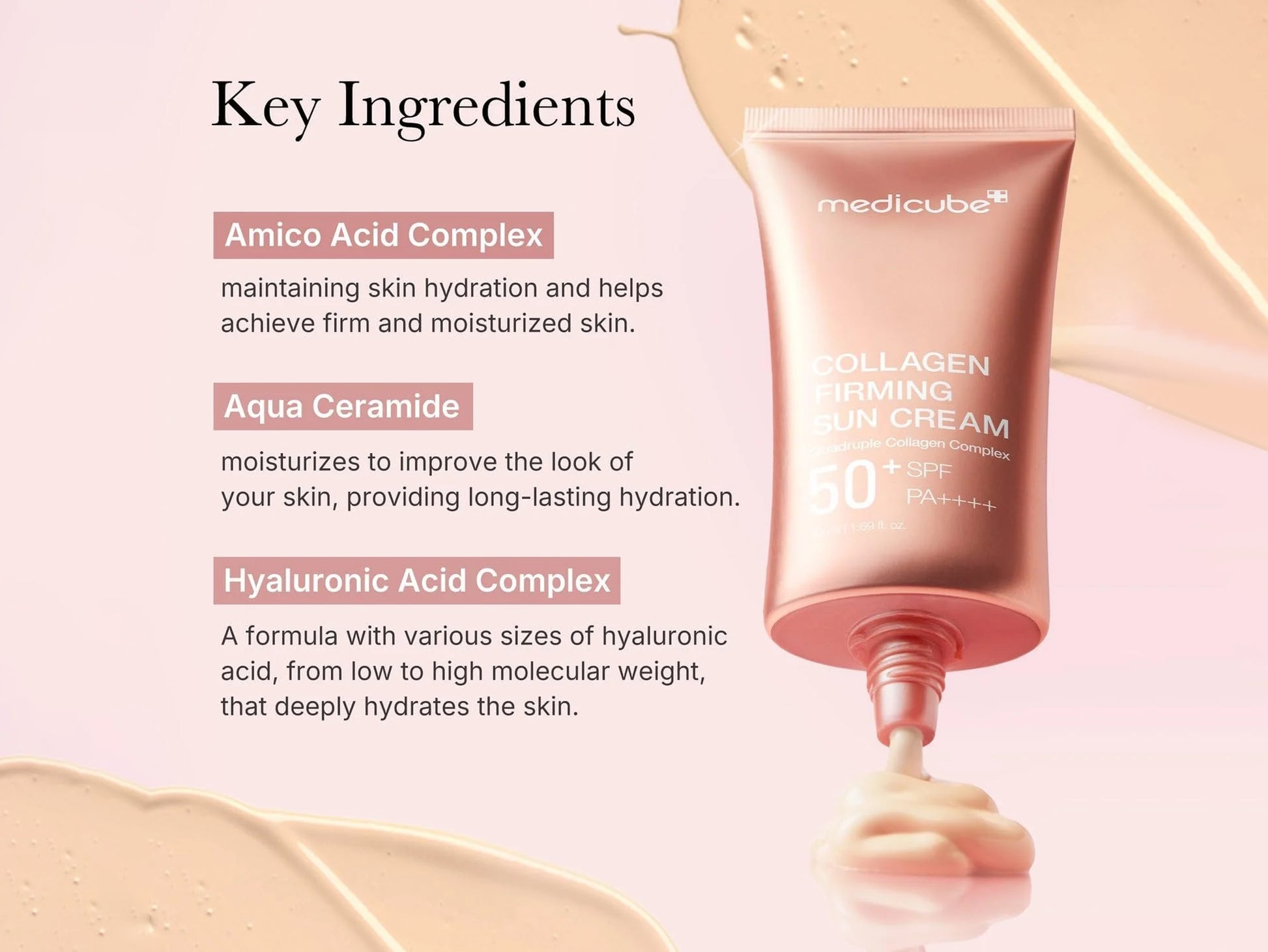 Medicube Collagen Firming Sun Cream 50ml SPF 50 + PA++++ 50ml in Sri Lanka