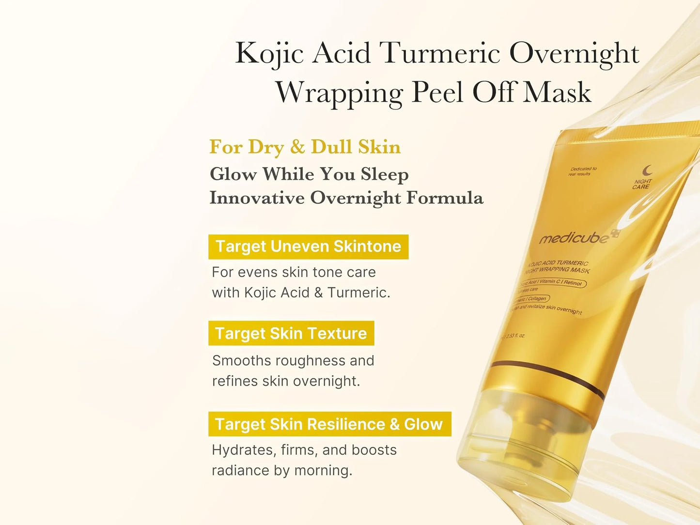 Medicube Kojic Acid Turmeric Night Wrapping Mask 75ml