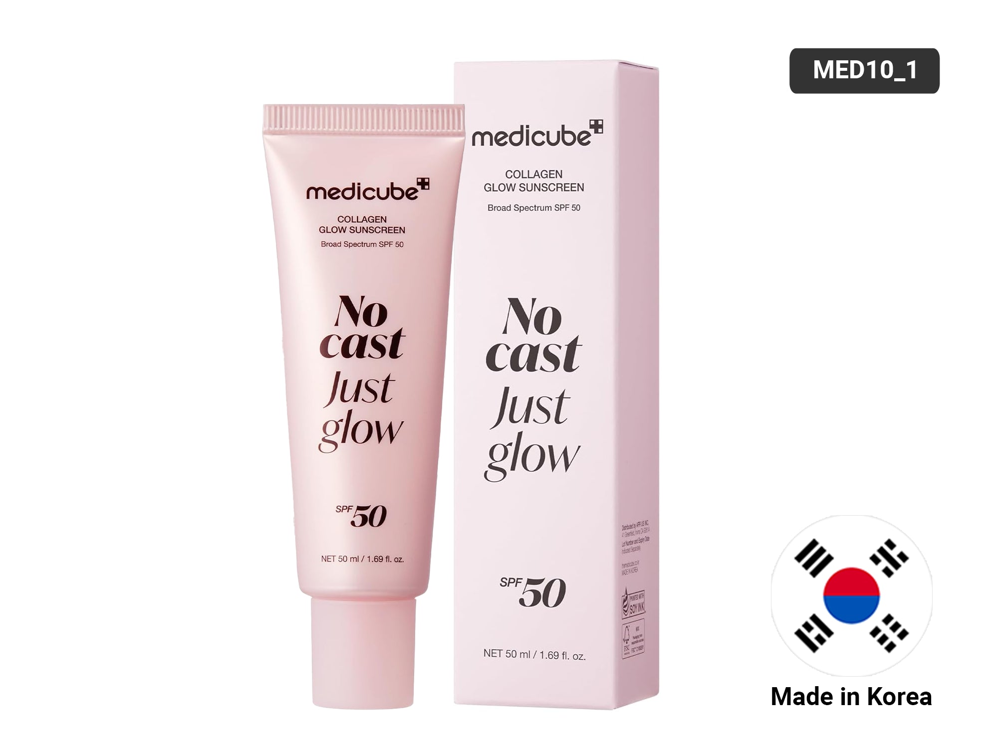Medicube No Cast Just Glow Collagen Sunscreen SPF 50 50ml in Sri Lanka