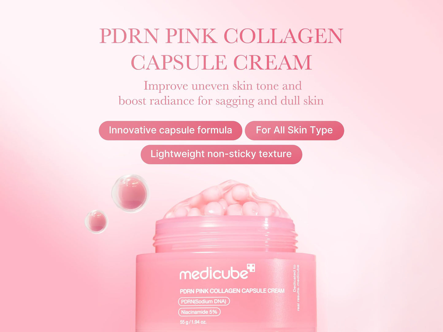 Medicube PDRN Pink Collagen Capsule Cream 55g