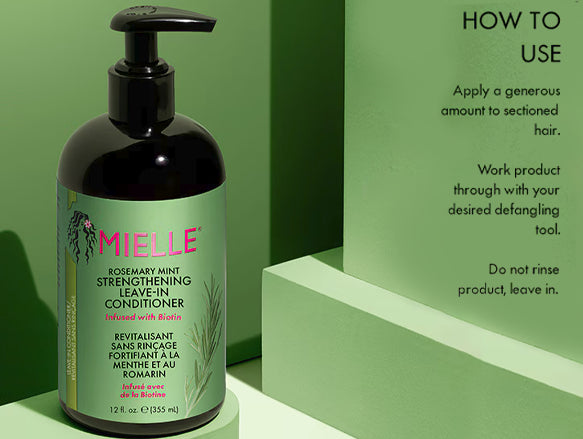 Mielle Rosemary Mint Strengthening Leave-In Conditioner 355ml - USA in Sri Lanka