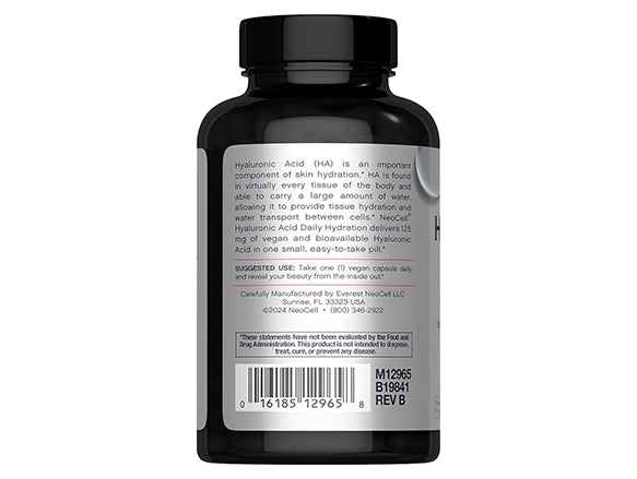 Neocell Hyaluronic Acid 125mg Daily Hydration 60 Vegan Capsules in Sri Lanka